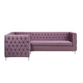 Rhett Lavender Velvet Sectional Sofa Model 55500 By ACME Furniture